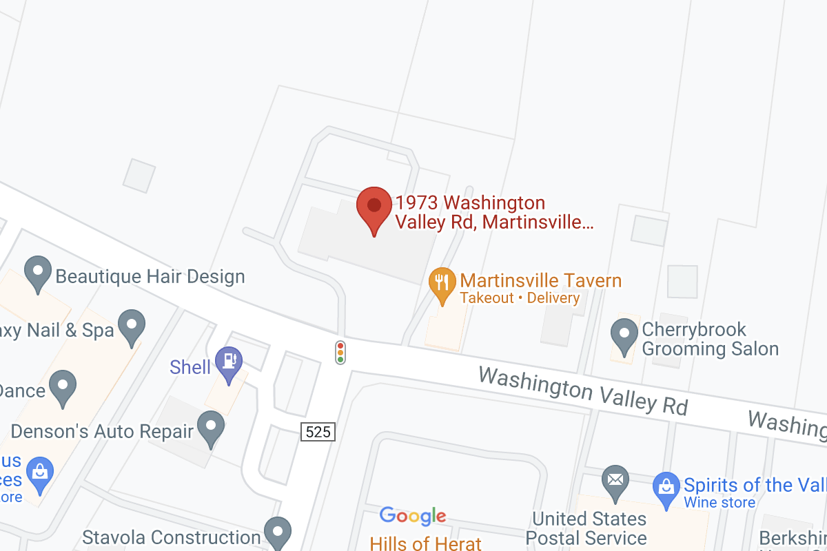 Map of Martinsville area around Condor Capital location