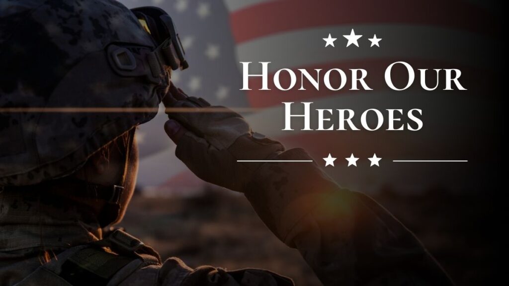 Today, we express our deepest gratitude to those who have bravely served our nation.